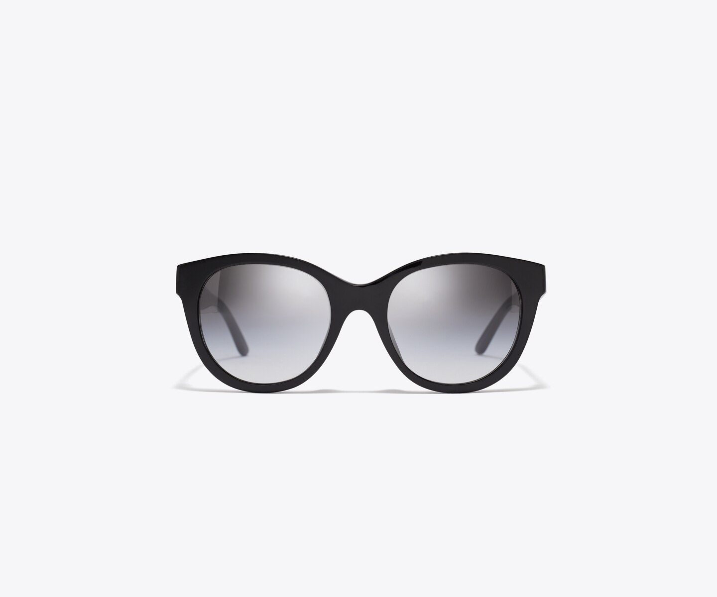 Женские солнцезащитные очки Tory Burch Miller Round, цвет: Чёрный / Серый градиентный — фото 1