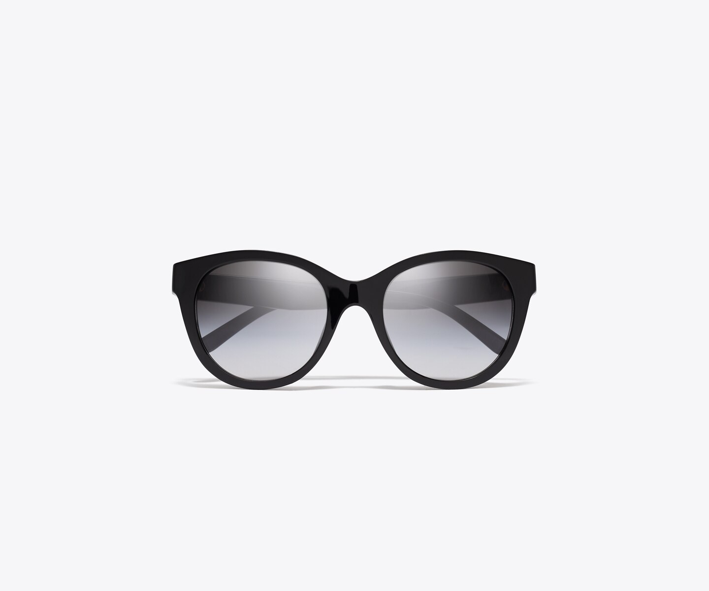 Женские солнцезащитные очки Tory Burch Miller Round, цвет: Чёрный / Серый градиентный — фото 3