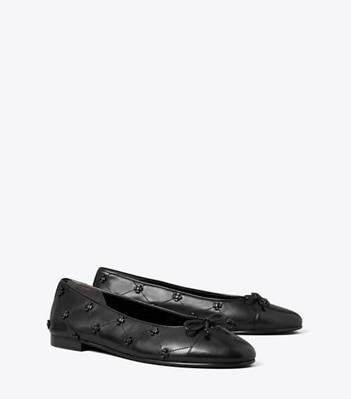 Bunny Knot Cap-Toe Ballet Flat