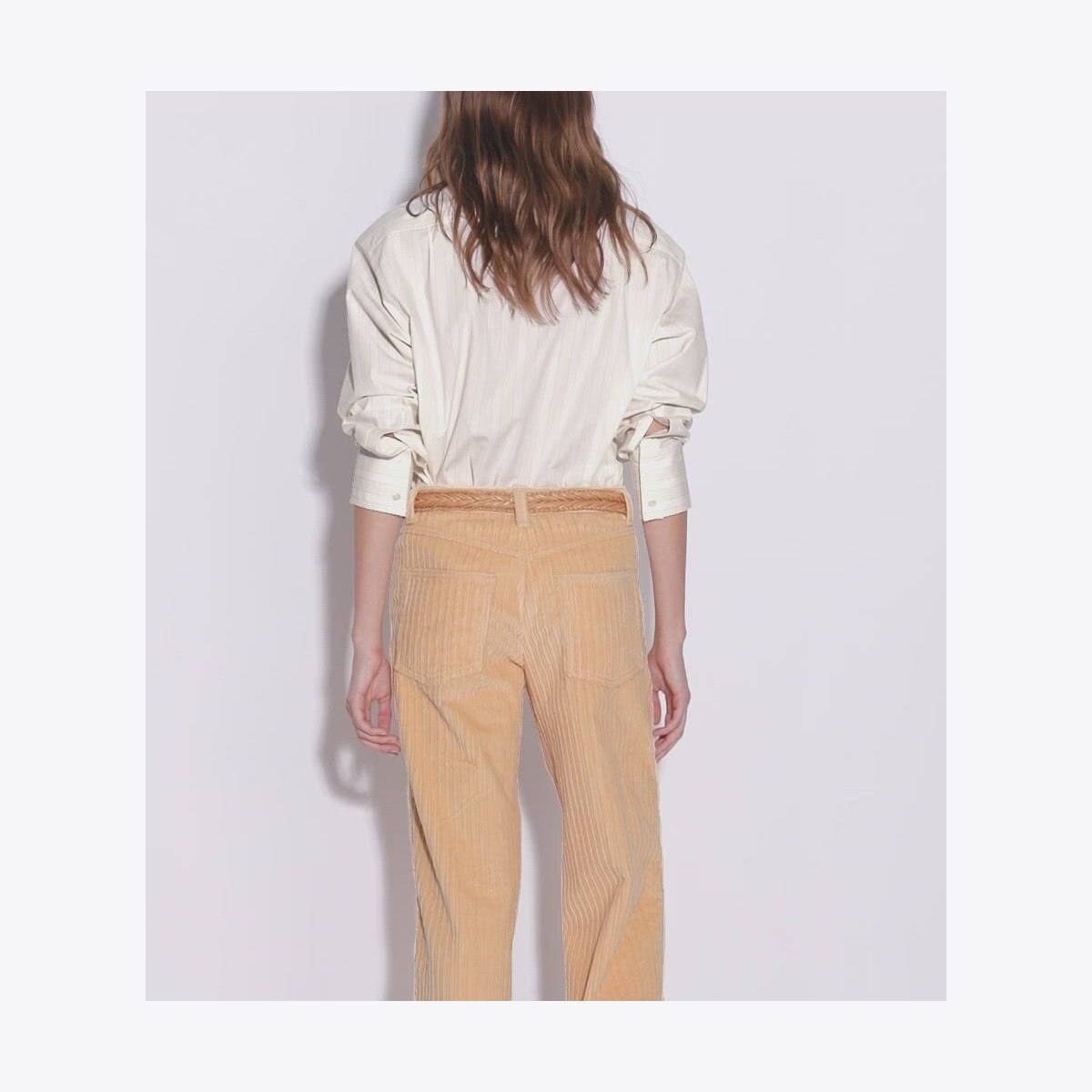 STRIPED COTTON SHIRT - thumbnail 4