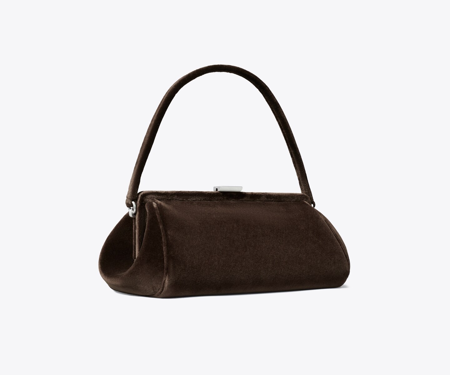 Женский клатч Tory Burch Velvet Frame Clutch, цвет: Каштановый — фото 1