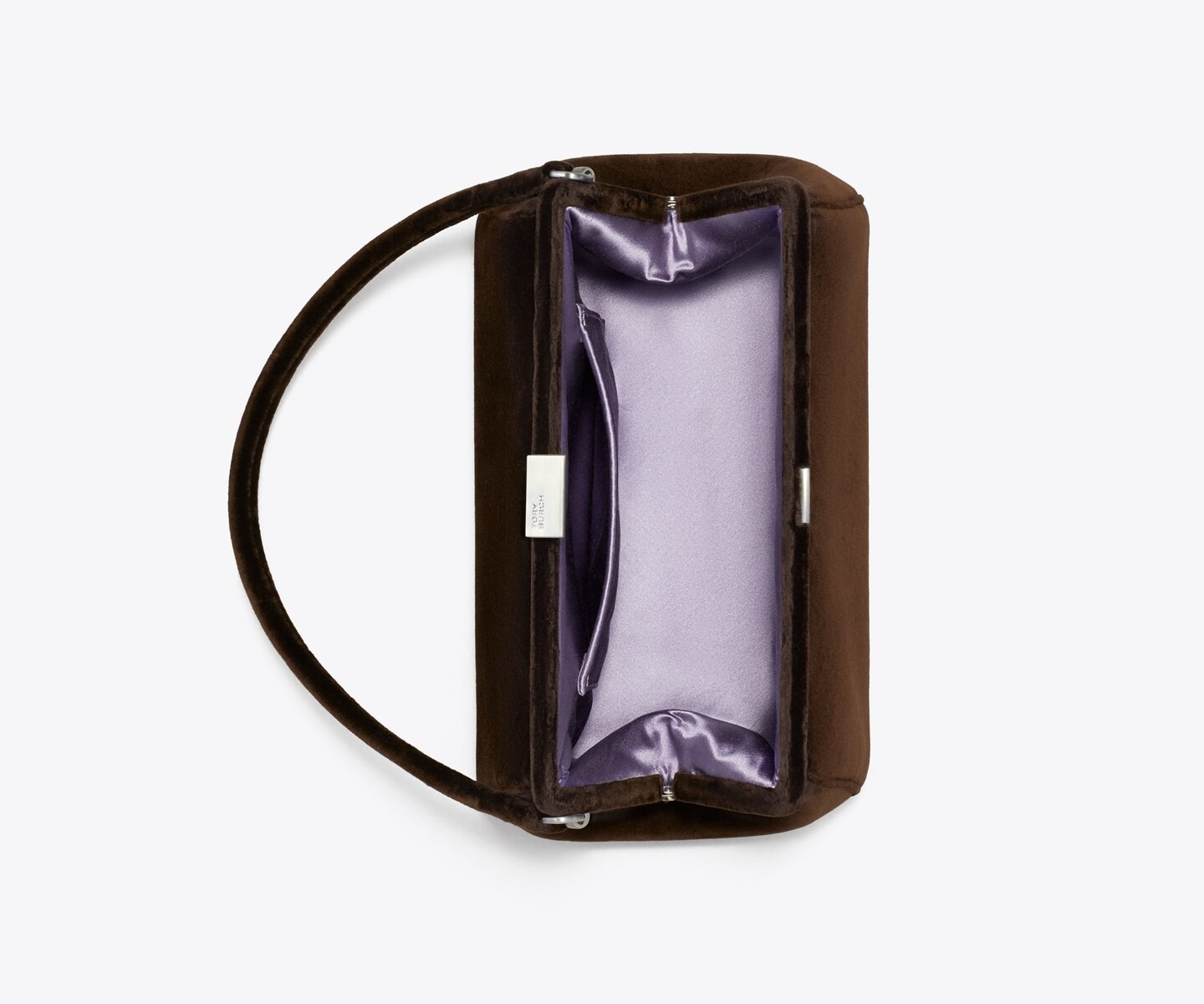 Женский клатч Tory Burch Velvet Frame Clutch, цвет: Каштановый — фото 5