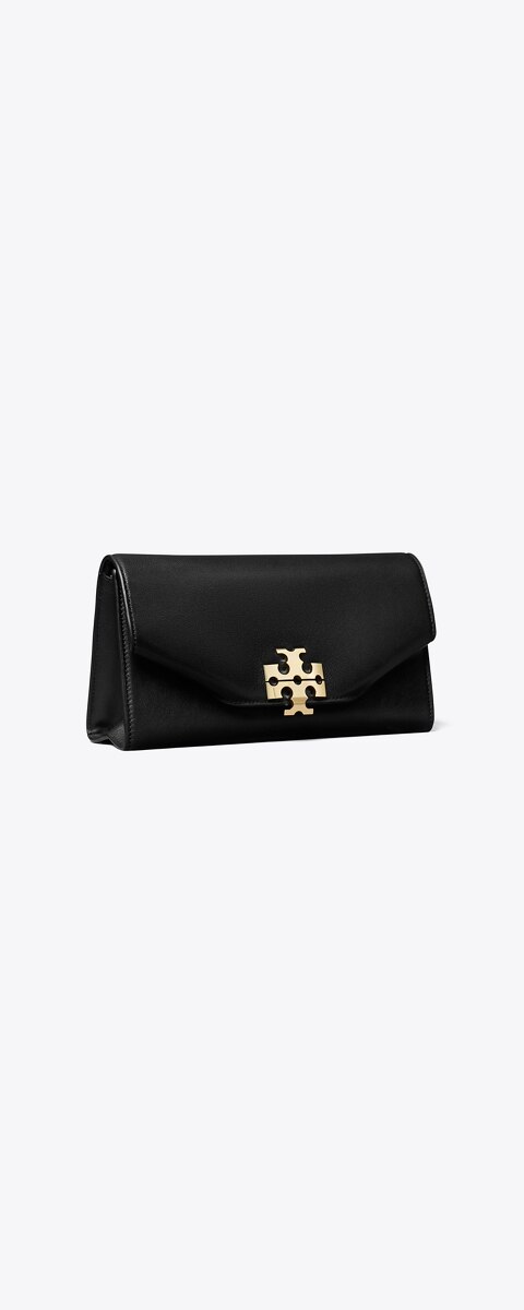 Женский клатч Tory Burch Charlie Envelope Clutch, цвет: Чёрный