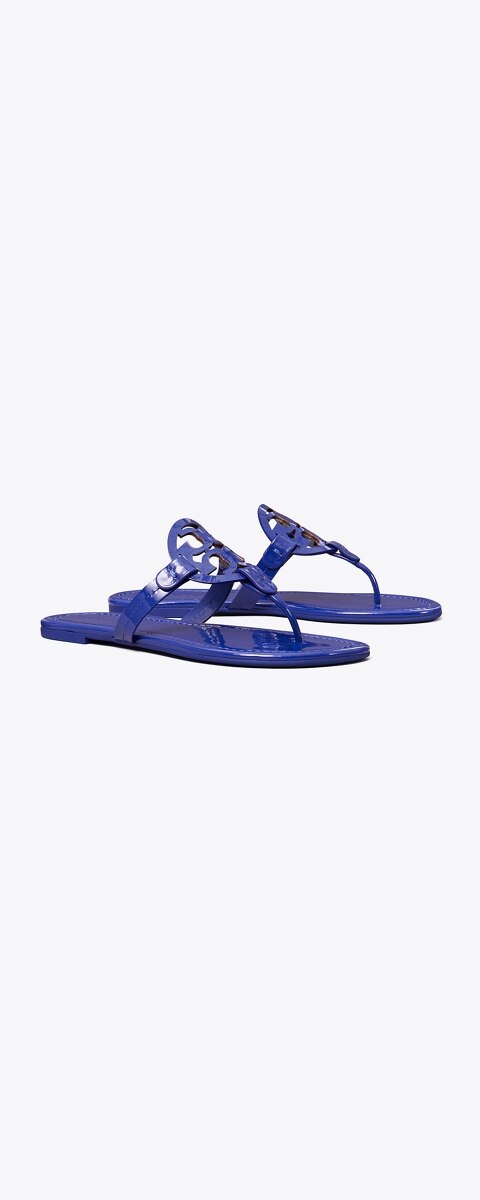 Женские сандалии Tory Burch Miller Patent, цвет: Синий