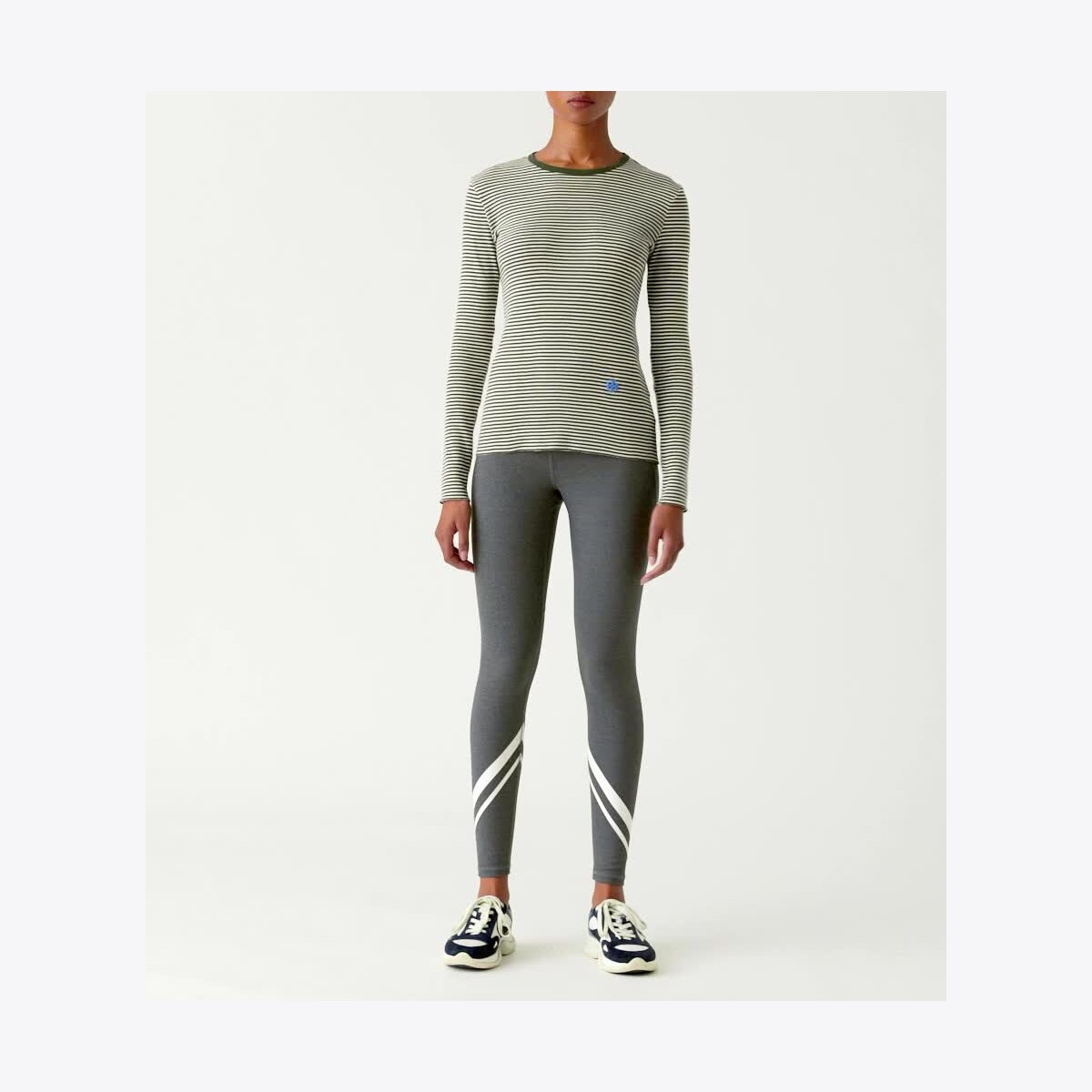 Striped Tissue-Weight Rib Long-Sleeve T-Shirt: Women's