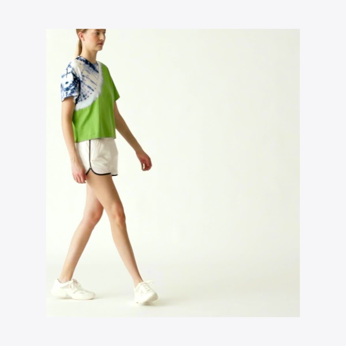 Lightweight Nylon Track Short: Women's Designer Bottoms