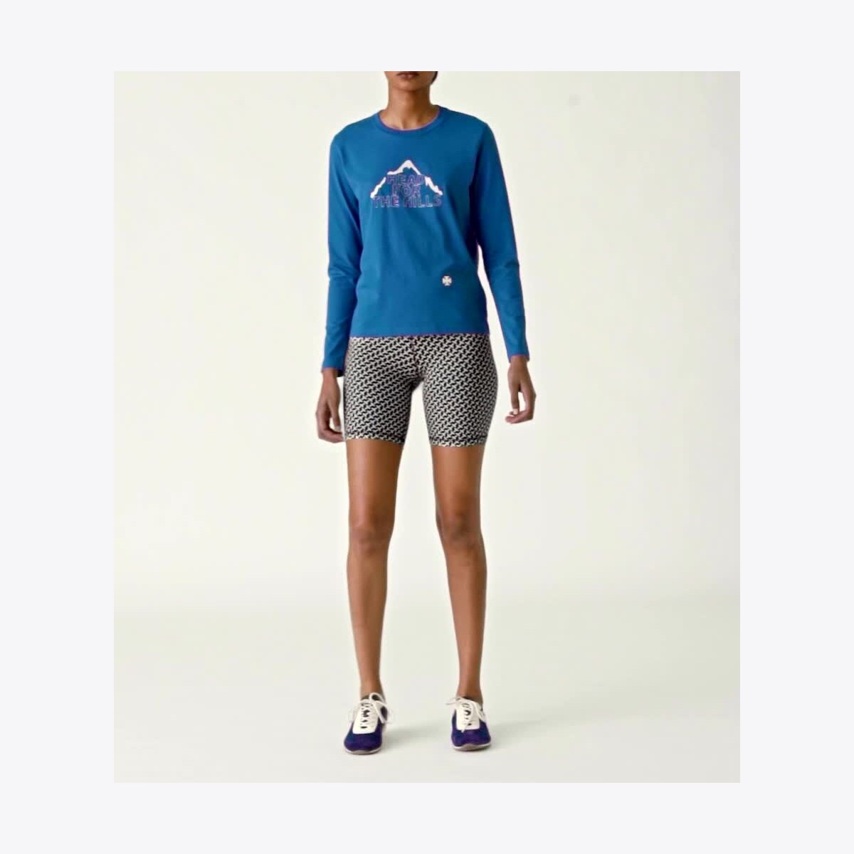 Graphic Long-Sleeve T-Shirt: Women's Designer Tops | Tory Sport