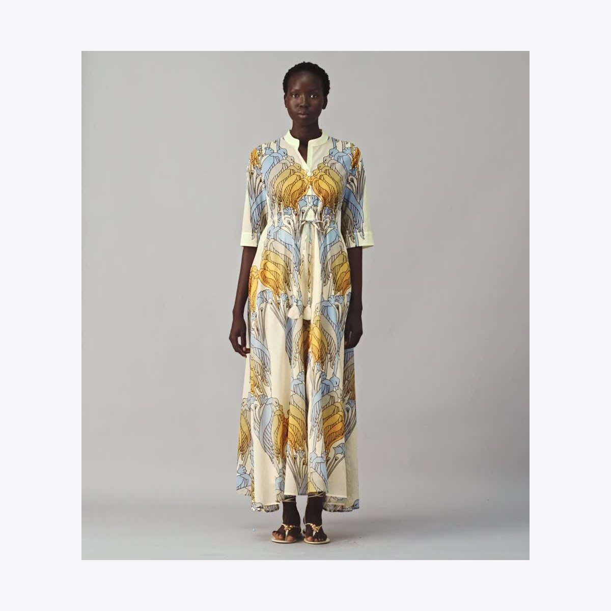 Printed Shirtdress: Women's Designer Coverups | Tory Burch
