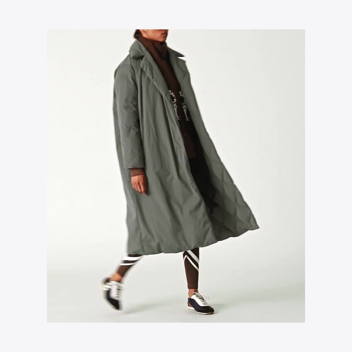 Quilted Reversible Oversized Down Coat: Women's Designer