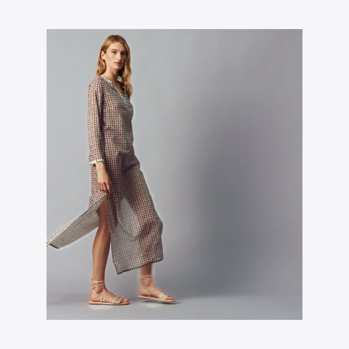 Abito Caftano Taglie Forti Per Vacanze, Taglia Unica Adatta A 14