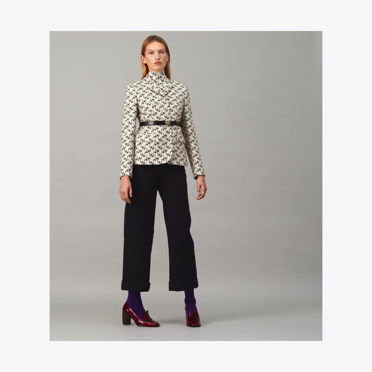 【送料&関税込】Tory Burch Crepe Blazer Textured Crepe Blazer: Women's Designer Jackets | Tory Burch