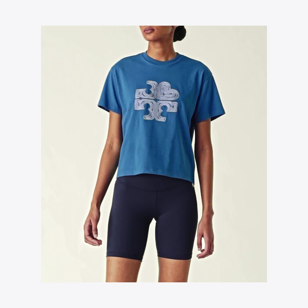Embroidered Heart Logo T-Shirt: Women's Designer Tops | Tory