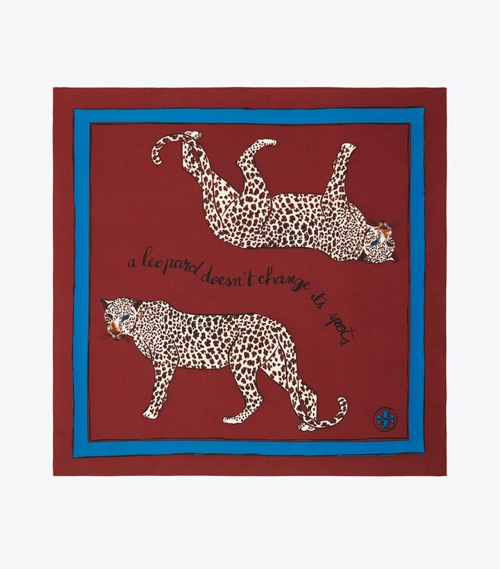 A Leopard Never Changes Its Spots Silk Scarf: Women's Designer Scarves | Tory  Burch