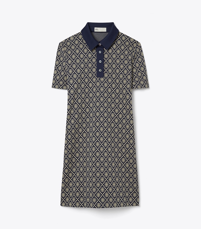 Tory Sport designer abiti Abito a polo T Monogram in nylon in TORY NAVY T MONOGRAM SMALL SPORT front
