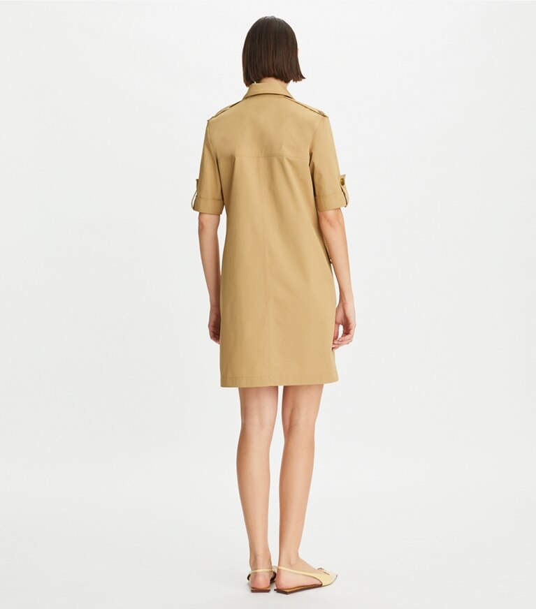 Tory Burch designer abiti Abito Camp in Safari Sand on model back