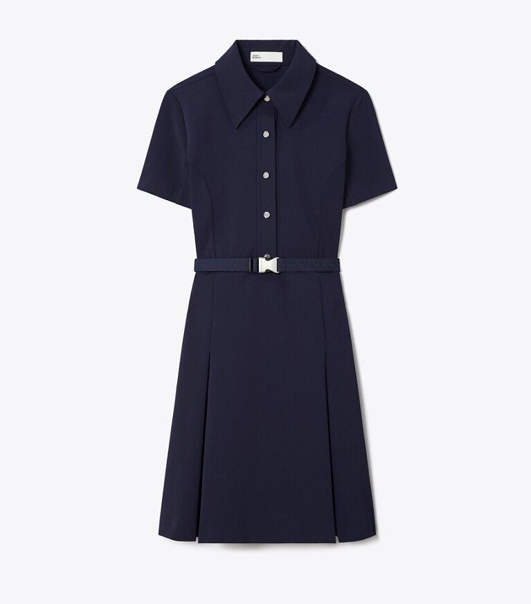 Tory Burch designer abiti Abito da golf elasticizzato in Tory Navy front