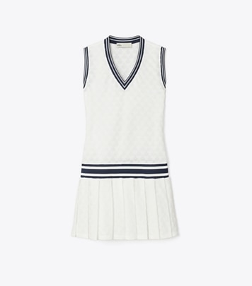Abito da tennis tecnico con scollo a V: Donna Abbigliamento
