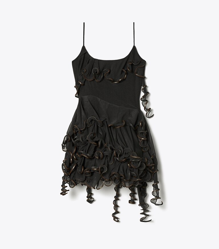 Tory Burch designer abiti Abito in jersey Jellyfish in Black front