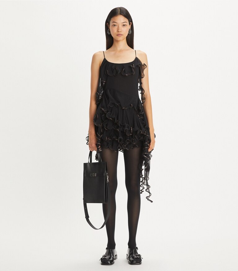 Tory Burch designer abiti Abito in jersey Jellyfish in Black front