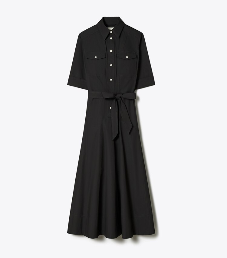 Tory Burch designer abiti Abito in popeline in Black front