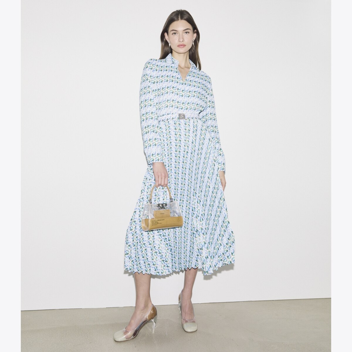 Abito stampato in twill: Donna Abbigliamento | Abiti | Tory