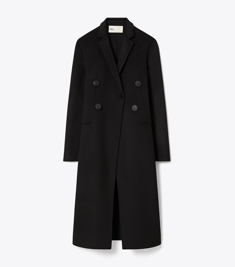 Tory Burch diseñador abrigos Abrigo de lana en Black frente