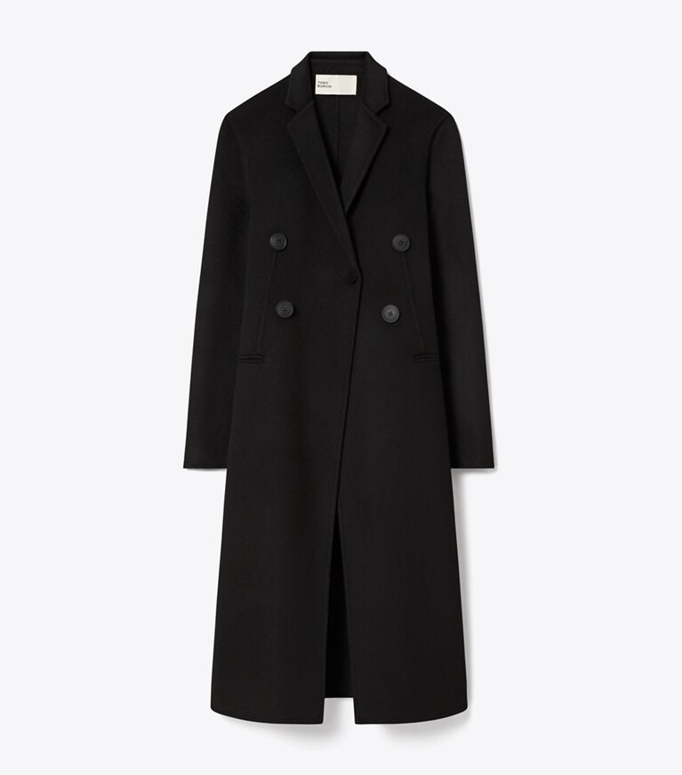 Tory Burch diseñador abrigos Abrigo de lana en Black frente