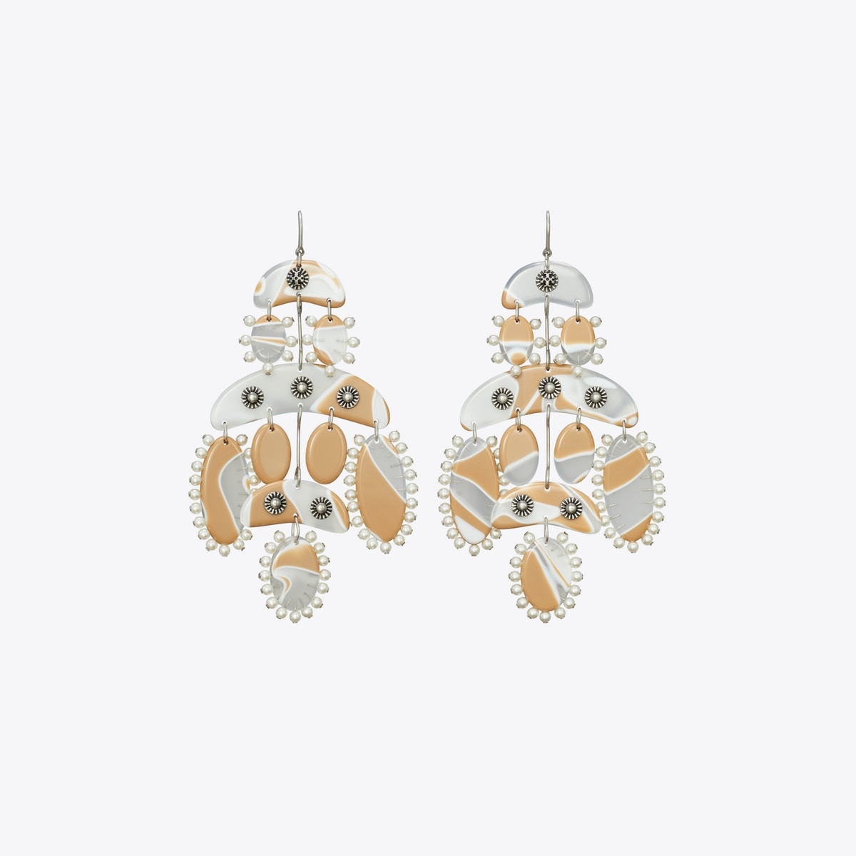 ピアス Tory Burch Sead Bead Tassel Earring 166149 Tory Burch Roxanne Jade Green Beaded Tassel Clip On Earrings