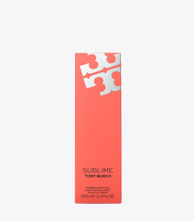 Tory Burch diseñador perfume Aceite Sublime Shimmer en Sublime Red detalle