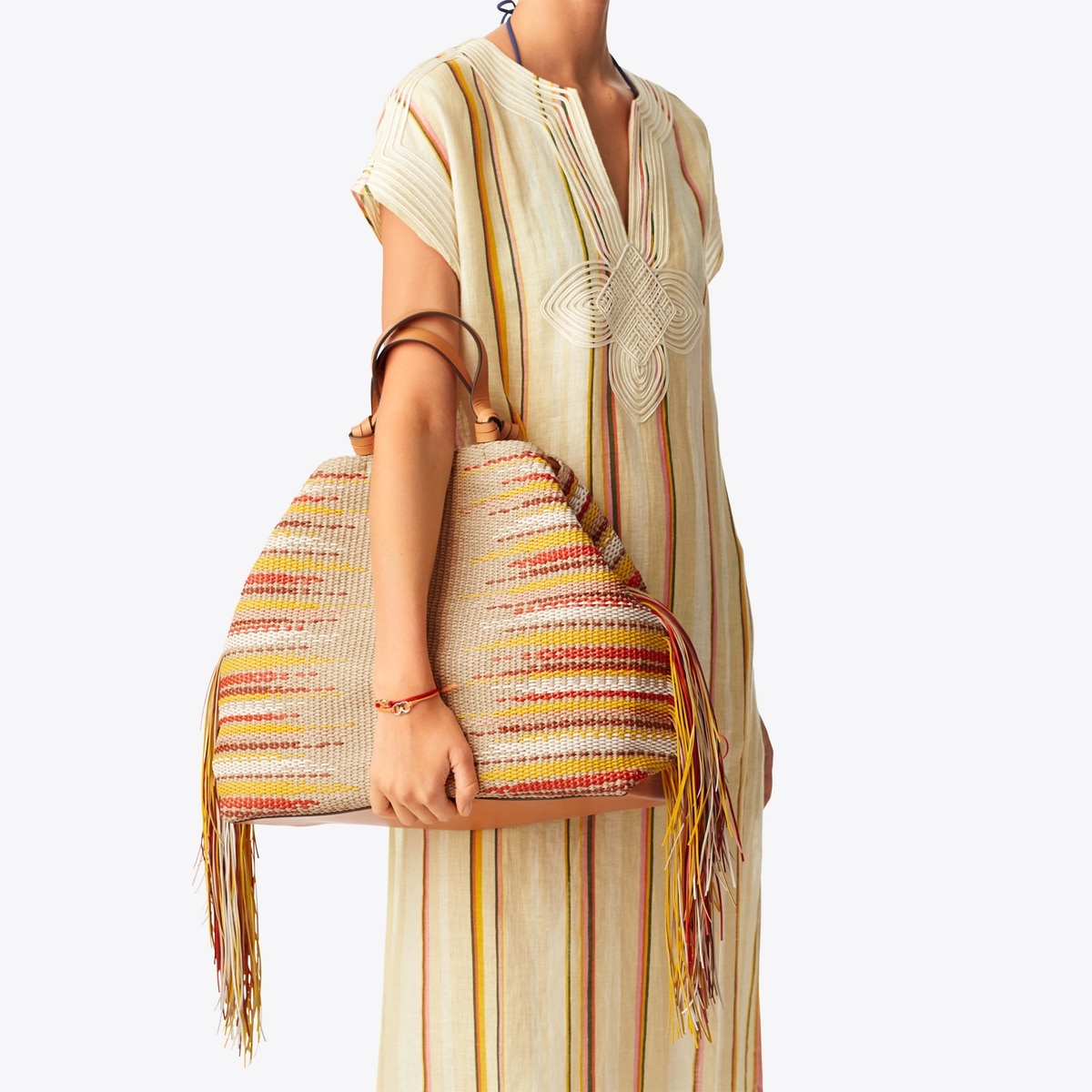 Aidan Fringe Tote: Women's Designer Tote Bags | Tory Burch