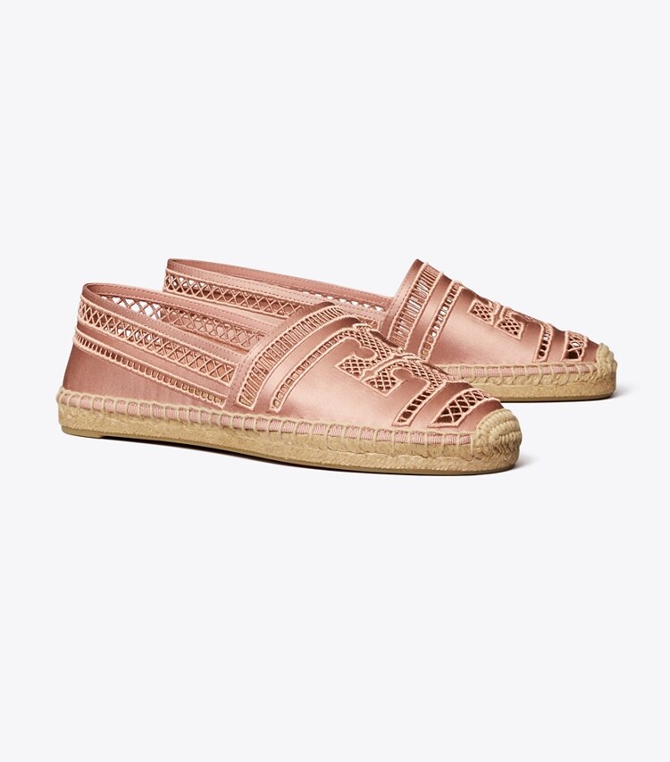 Tory Burch diseñador alpargatas Alpargata de tejido abierto en VINTAGE MAUVE ángulo