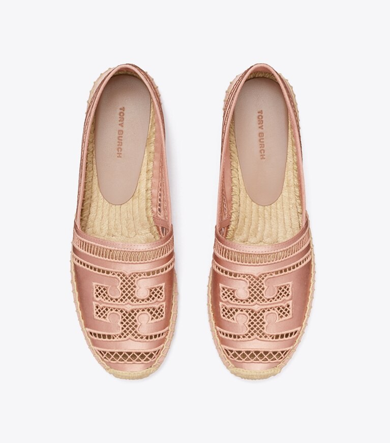 Tory Burch diseñador alpargatas Alpargata de tejido abierto en VINTAGE MAUVE vista superior