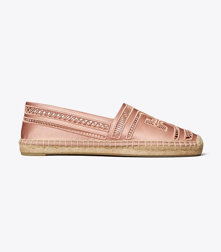 Tory Burch diseñador alpargatas Alpargata de tejido abierto en VINTAGE MAUVE lateral