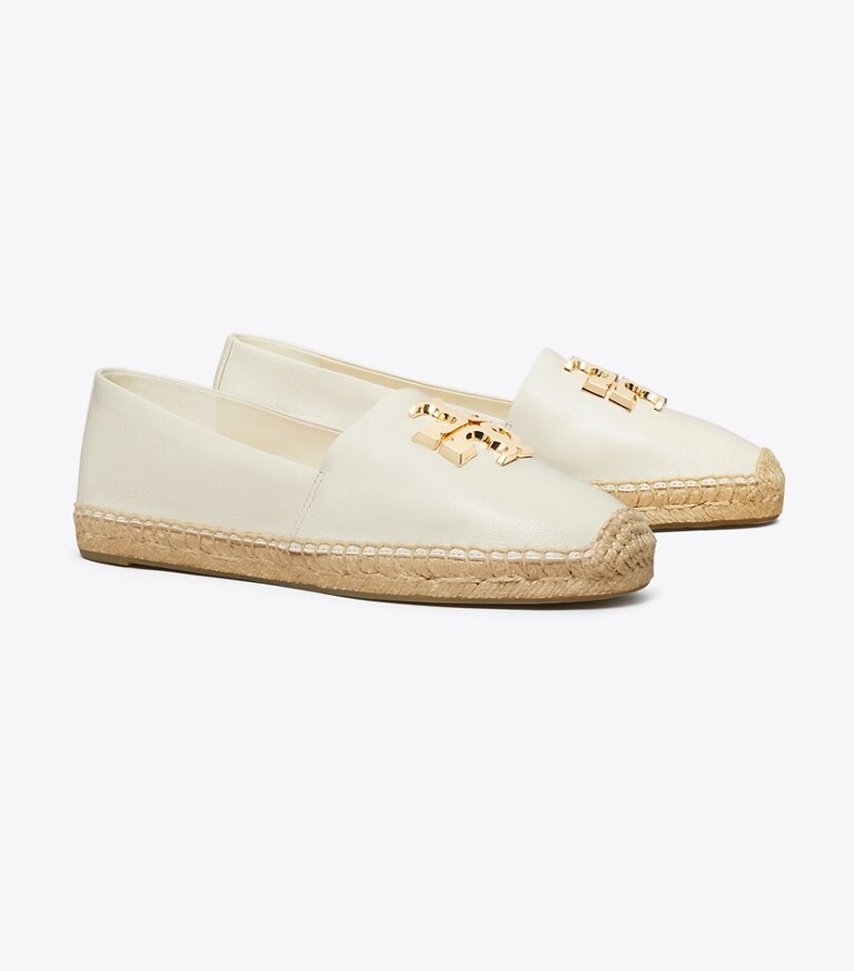 Tory Burch diseñador alpargatas Alpargata Eleanor en LIGHT CREAM ángulo