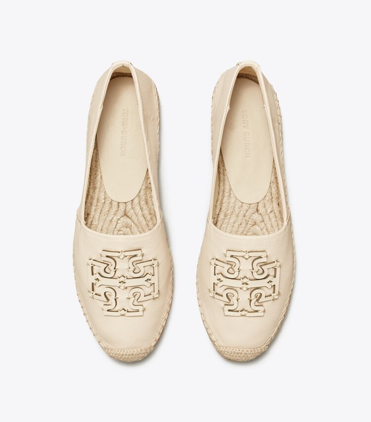 Tory Burch diseñador alpargatas Alpargata Ines en New Cream / Natural desde arriba