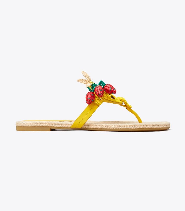 Tory Burch diseñador sandalias Alpargatas Miller con cuentas en POLLINE lateral