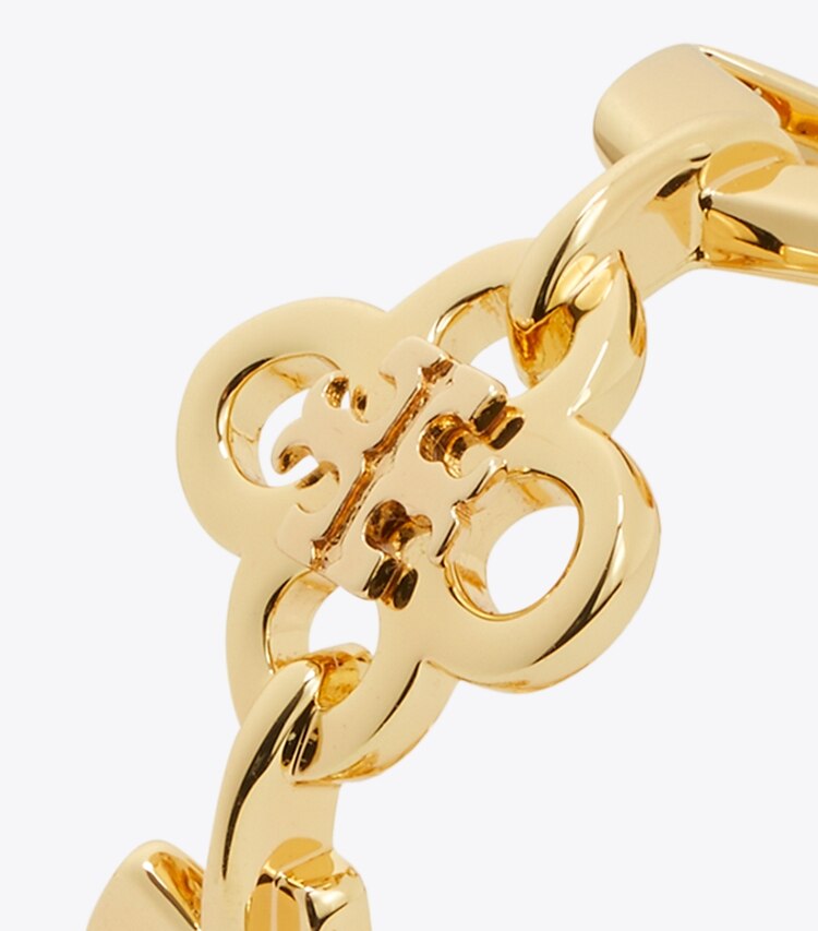Tory Burch diseñador anillos Anillo Kira Clover Multi Motif en Tory Gold detalle