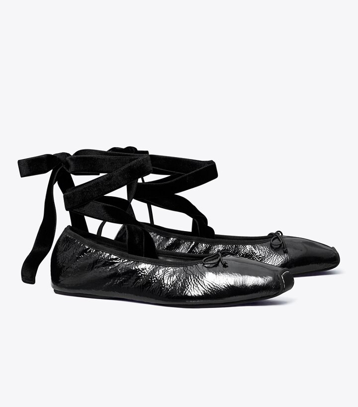 Ankle-Wrap Ballerina: Women's Designer Flats | Tory Burch