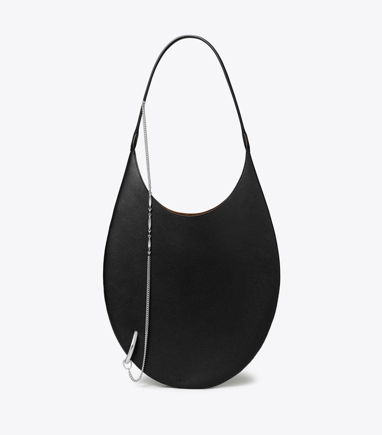 Tory Burch designer portefeuilles Anneau effet piercing avec chaîne in Palladium informations