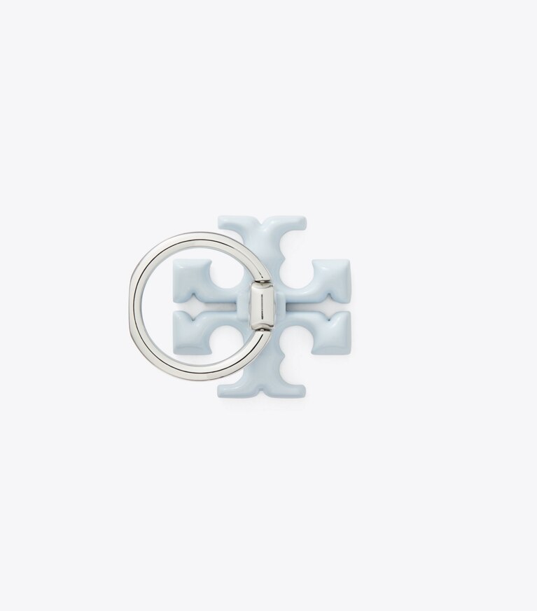 Tory Burch designer accessoires high-tech Anneau pour téléphone Kira fini poudré dans Summit détails
