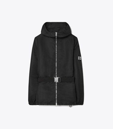 Tory Burch designer giacche Anorak con zip integrale in Sport Black front