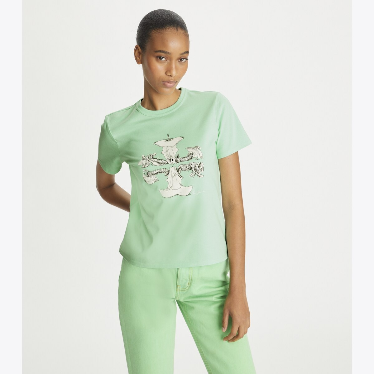 tシャツ Apple Core Sketch T レディース Apple Core T-Shirt: Women's Designer Tops | Tory Burch