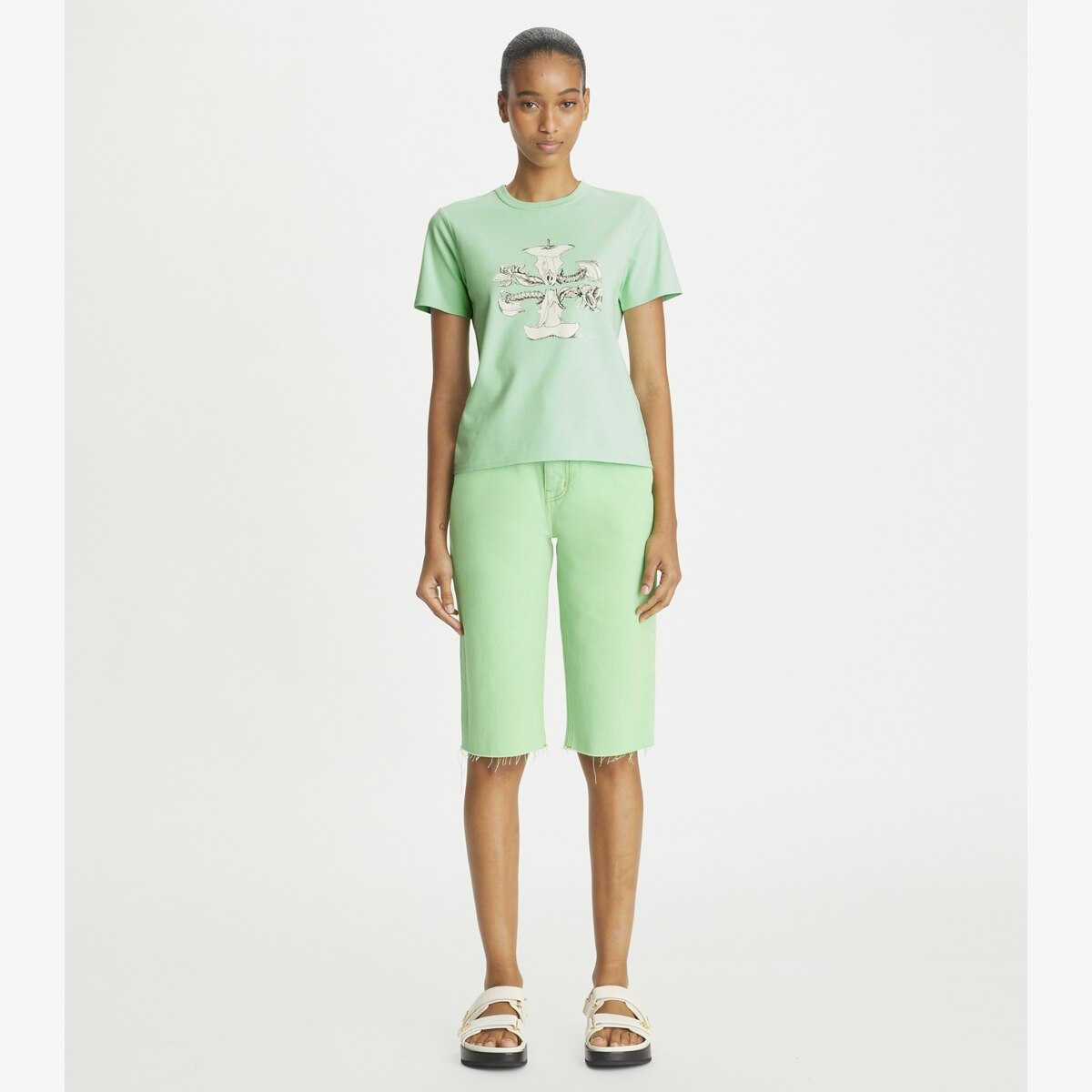 tシャツ Apple Core Sketch T レディース Apple Core T-Shirt: Women's Designer Tops | Tory Burch