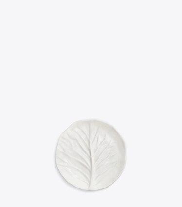 Tory Burch designer vaisselle Assiette À Canapés Laitue, Lot De 4 in White front