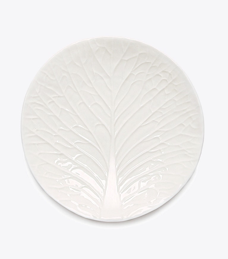 Tory Burch designer vaisselle Assiette à salade collection Lettuce, lot de 4 dans White de face