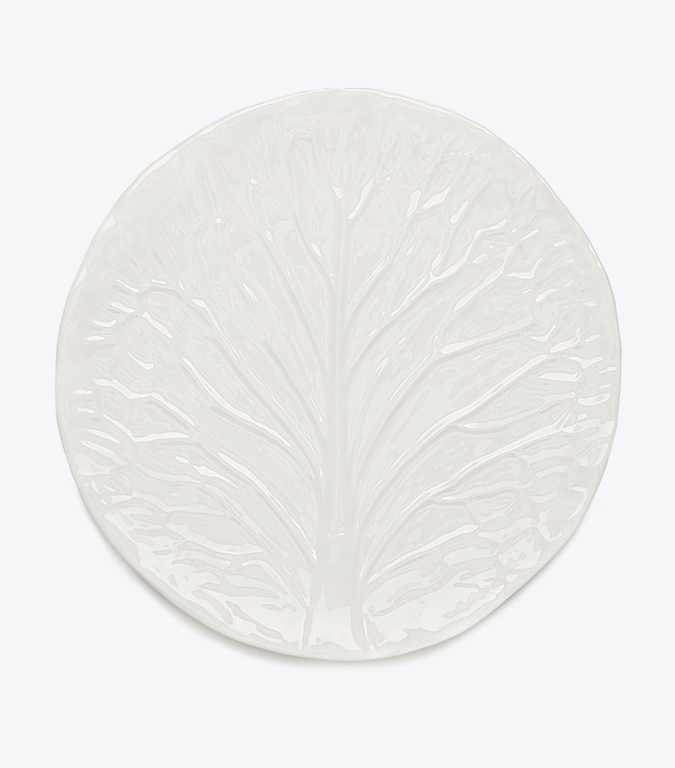 Tory Burch designer vaisselle Assiette collection Lettuce, lot de 2 dans White de face