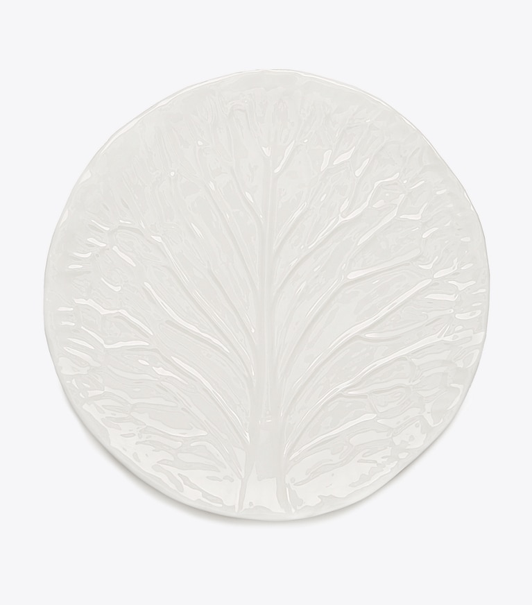 Tory Burch designer vaisselle Assiette collection Lettuce, lot de 2 dans White de face