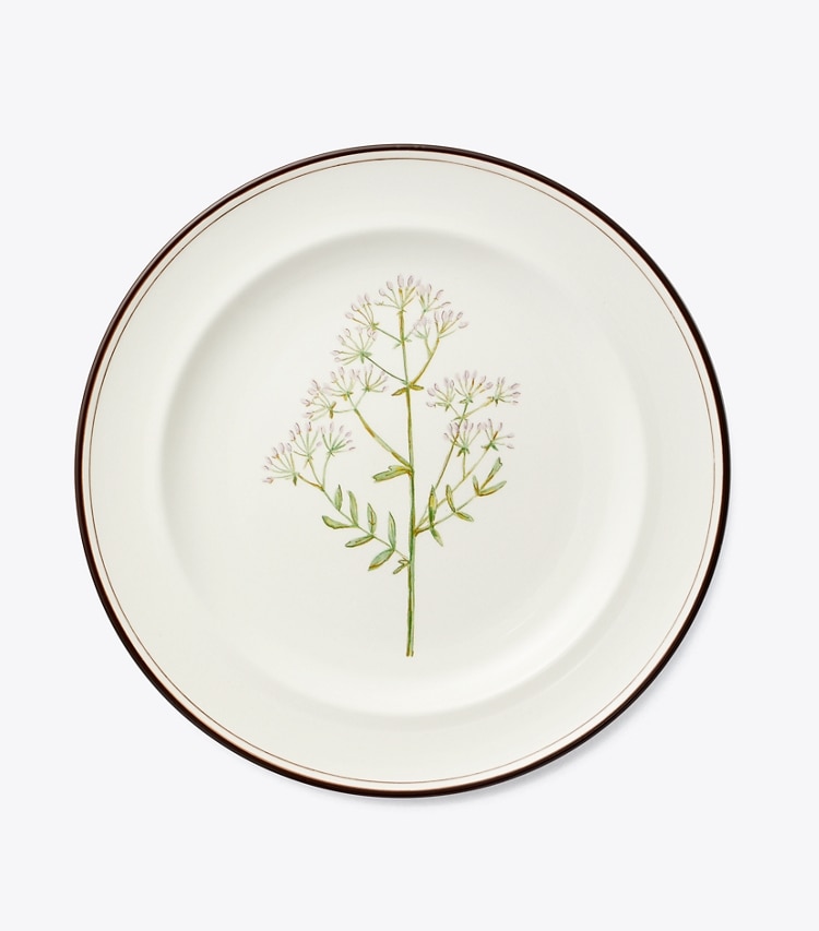 Tory Burch designer vaisselle Assiettes à salade, motif fleurs de lilas, lot de 4 dans White détails