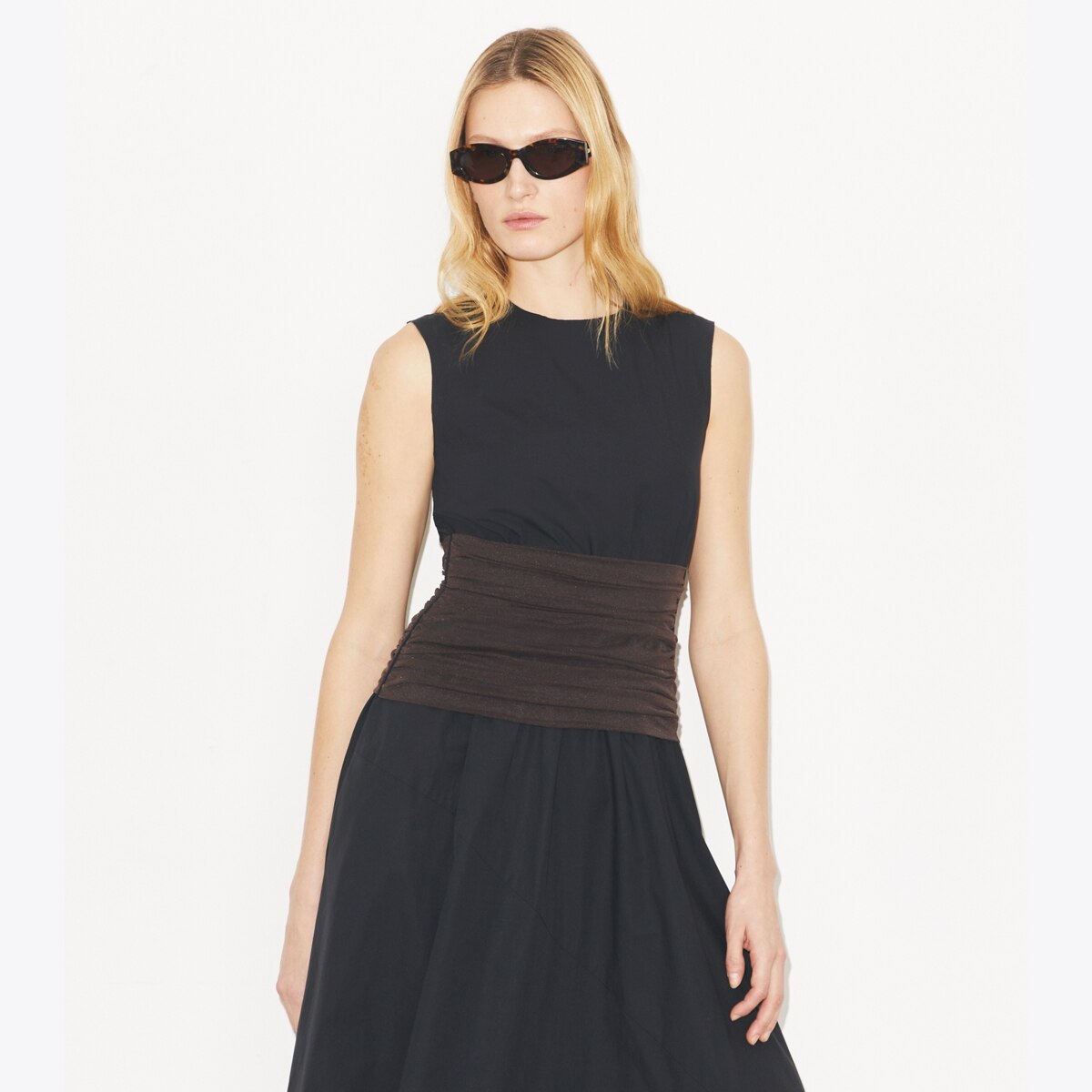 ASYMMETRIC COTTON DRESS - thumbnail 5