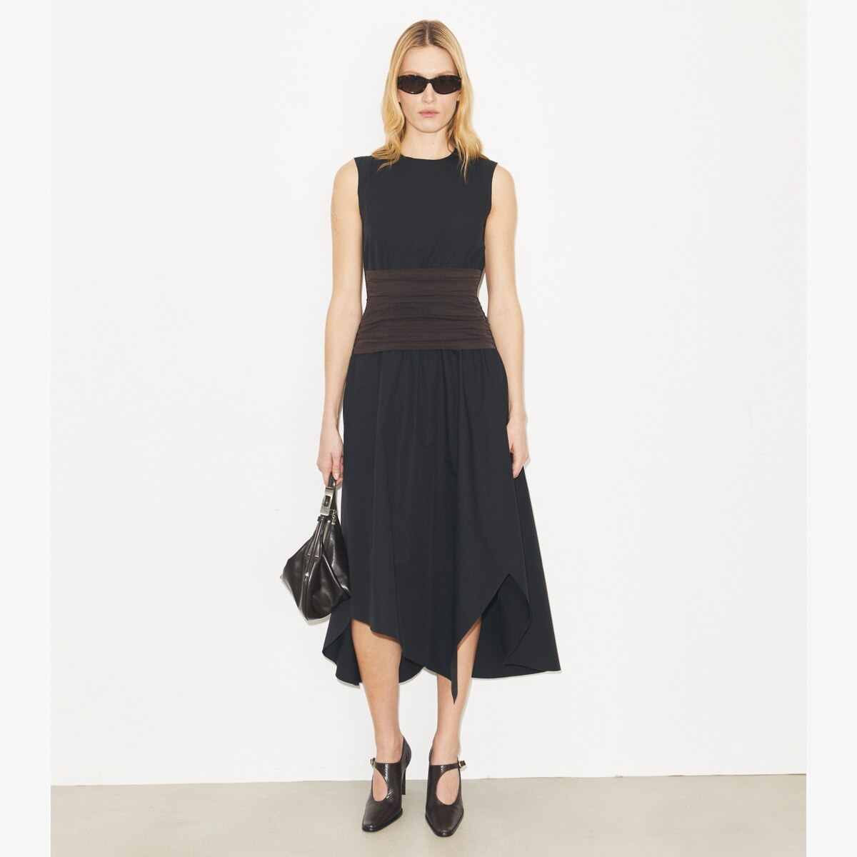 ASYMMETRIC COTTON DRESS - thumbnail 2